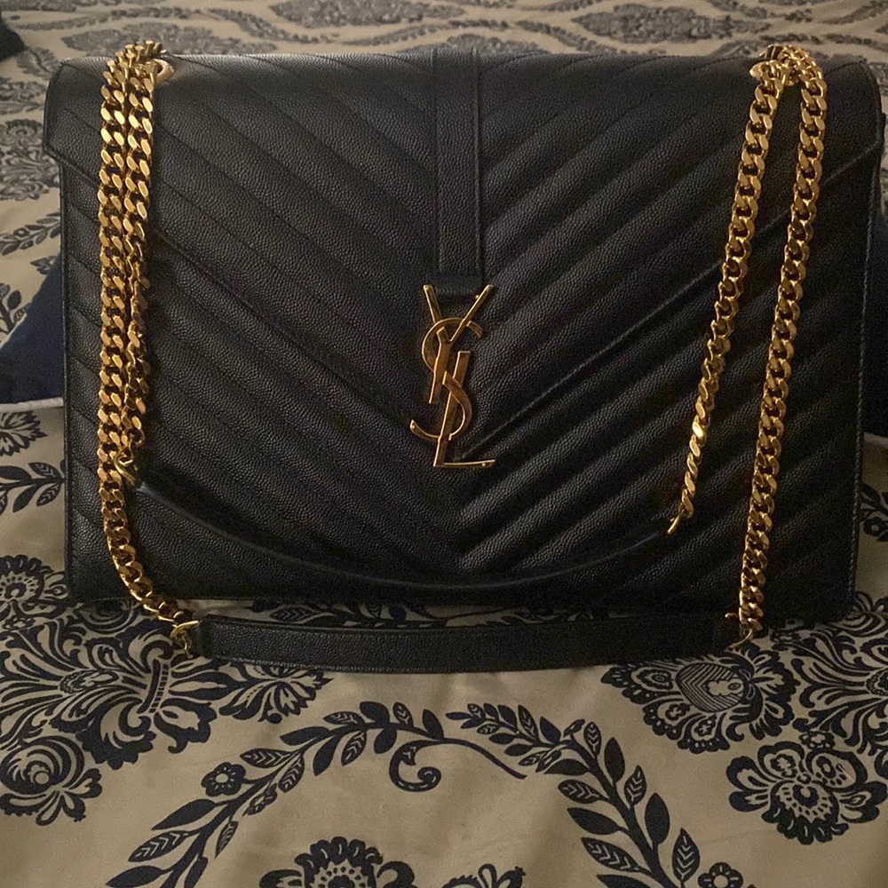 YSL large envelope bag